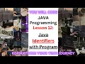 Java Identifiers with Program Java Full Course 2025 Beginner to Advanced