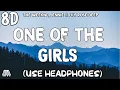 Download Lagu The Weeknd, JENNIE \u0026 Lily Rose Deep - One Of The Girls ( 8D Audio ) - Use Headphones 🎧