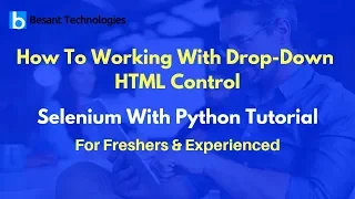 How To Working With Drop-Down HTML Control Selenium With Python Tutorial For Beginners