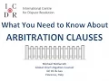 What You Need to Know About Arbitration Clauses