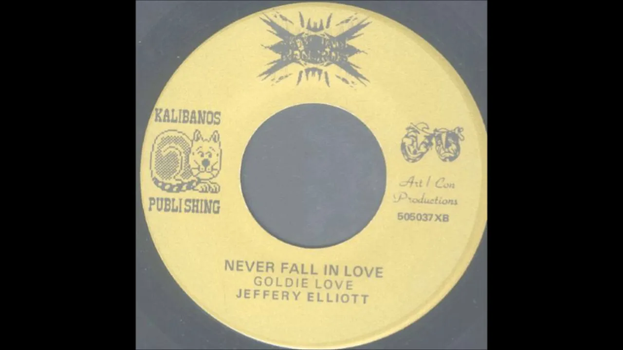 JEFFERY ELLIOTT GOLDIE LOVE never fall in love 45t obscurity