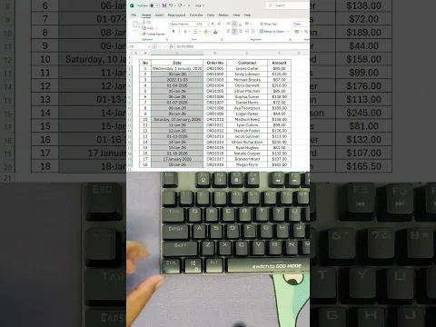 Fix Messy Excel Dates Instantly With This 1 Shortcut! #ExcelTips #Productivity #ExcelTricks