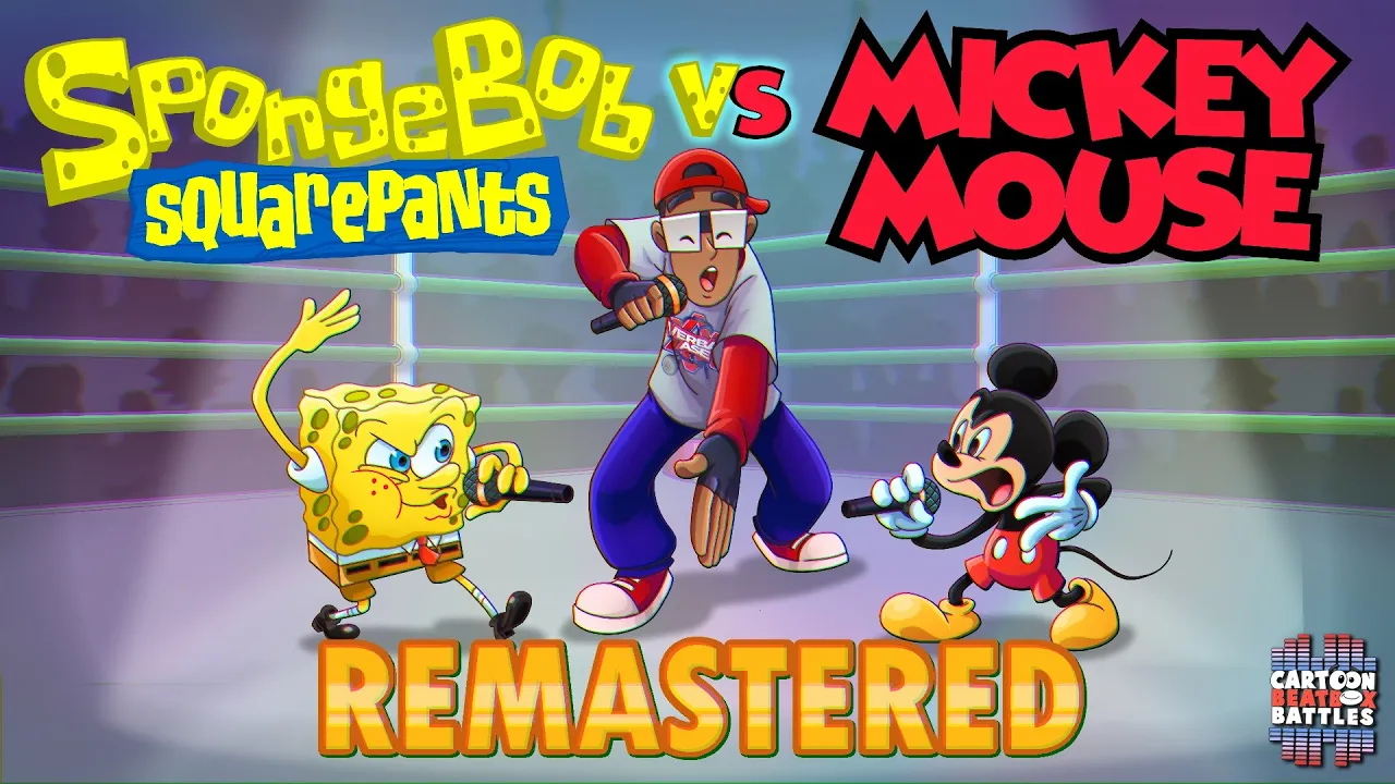 Spongebob vs Mickey Mouse Remastered - Cartoon Beatbox Battles