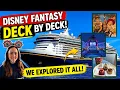 Disney Fantasy Full Tour Deck by Deck Complete Disney Cruise Ship Walkthrough