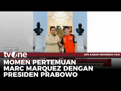 Juara Dunia MotoGP 2025 Marc Marquez Bertemu Presiden Prabowo