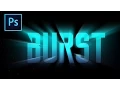 Light Burst Text Effect - Photoshop Tutorial Beginners