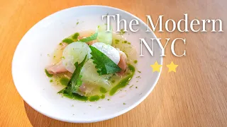 Eating at The Modern NYC Two Michelin Stars Bar Room Menu