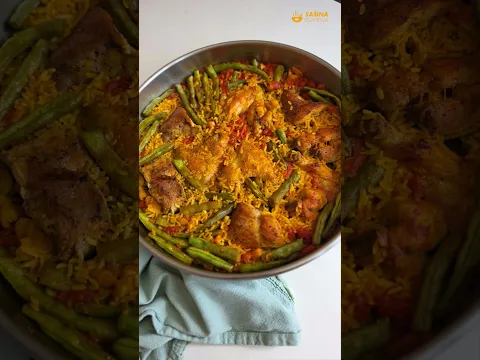Paella Valenciana Original  #recept #paella #paellavalenciana