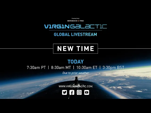 WATCH LIVE: Virgin Galactic Unity 22 Spaceflight Livestream