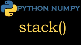 Python Numpy Module 13 stack