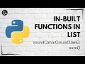 List In-built Functions in Python round sum max min len codeayan