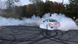bmw m5 c63 amg and sts v donuts freestyle