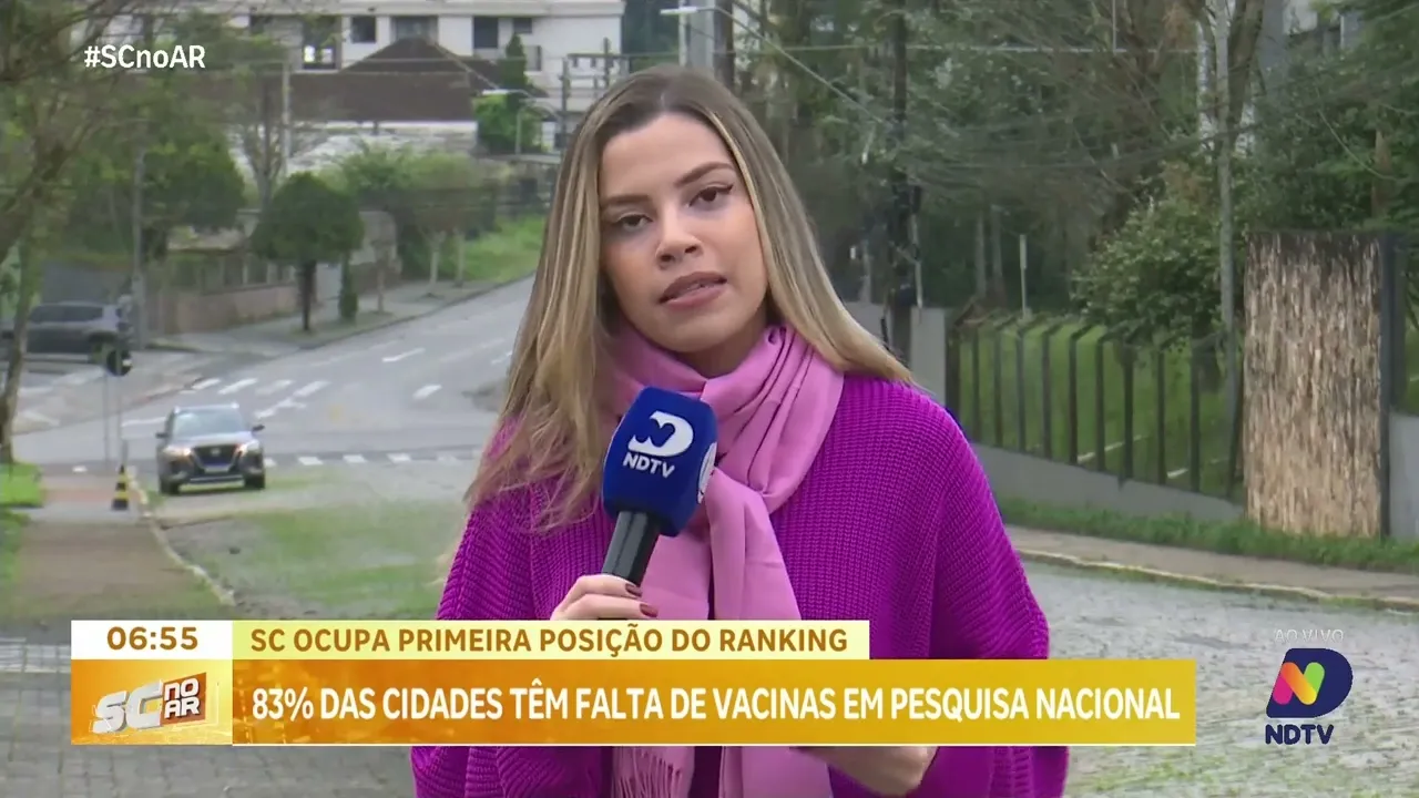 Pesquisa nacional aponta falta de vacinas em 83% das cidades de SC