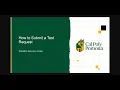 How to Submit a Test Request
