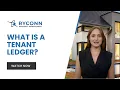 What is a Tenant Ledger Ryconn Property Management