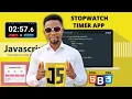 Build a Stopwatch Timer App with HTML CSS and JavaScript Step-by-Step Tutorial