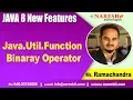Java 8 Features Tutorials Java Util Function Binaray Operator by Mr Rama Chandra