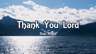 don moen thank you lord lyrics 