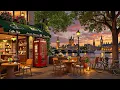 Download Lagu London Café Ambience at Twilight ☕  Smooth Jazz Piano Music for Peaceful Focus \u0026 Evening Study