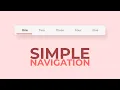 Simple Navigation using HTML CSS jQuery