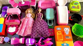 Satisfying Barbie Dollhouse Bedroom Playset Market Stall Kitchen Toys Accessories