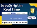 Style active navlink on scroll Style active section navlink Style active navlink