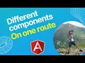 Angular - How to add two components on one route