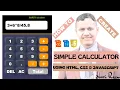 Build a Simple Calculator with HTML CSS JavaScript - Step-by-Step Tutorial