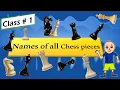 Names of all chess pieces Teach Chess to kids Free Chess course for kids Chess for beginners