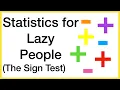The simplest non-parametric test The Sign Test