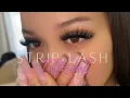 STRIP LASH TUTORIAL VEYESLASHES LASH WITH ME WHISPY VOLUME STRIP LASH LOOK