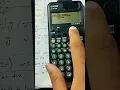 solving equation in casio 991 cw