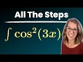Integral of Cosine Squared Find the Integral of cos 2 x Using Power Reduction Formula