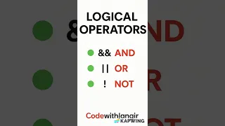 JavaScript Logical Operators Explained JS Interview