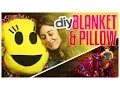 DIY No-Sew Fleece Blanket Pillow - Do It Gurl