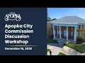 Apopka City Commission Discussion Workshop December 16 2026
