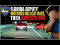 Florida Sheriff LAUGHS at Hellcat Challenger RACING Corvette ARRESTS him for
