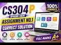 CS304P Assignment 1 Solution 2026 CS304P Assignment No 1 CS304P