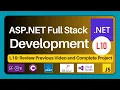 ASP NET Full Stack Development Series L10 Review and Complete Project