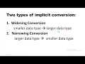 Type Conversion Implicit Type Conversion Explicit Type Conversion Visual Basic Chapter 4