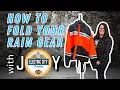 How To Fold Your Rain Gear Motorcycle Riding Gear - The Right Way
