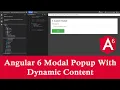 Angular 6 - Custom Modal Window Dialog Box Vijay Chauhan