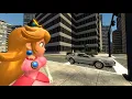 SFM Peach Drives The Delorean