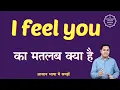 I feel you meaning in Hindi I feel you ka matlab kya hota hai English to hindi