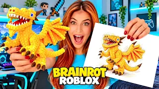 Quem desenhar os ITENS mais RAROS do ROBLOX e BRAIN ROTS vence — só um acertou!!