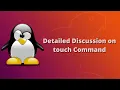 Linux Command Line Interface - touch Command in Hindi