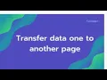 How to pass data from one page to another in php