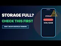 Phone Storage Full Free Space Safely on iPhone or Android