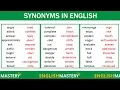 Learn 150 Common Synonyms Words in English to Improve your Vocabulary