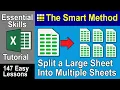 6-3 Split a Large Excel Worksheet Into Multiple Separate Worksheets